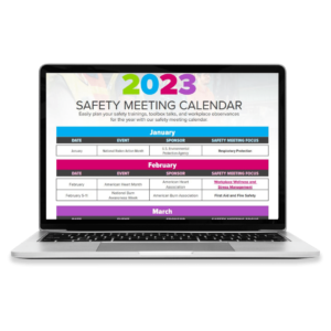 safety-meeting-calendar-on-laptop