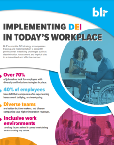 implementing dei in todays workforce flyer