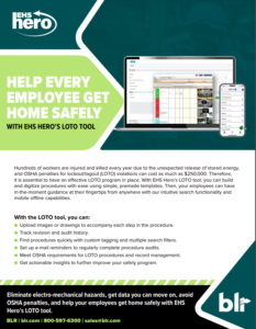 Help every employee get home safe with the Lockout Tagout tool from BLR