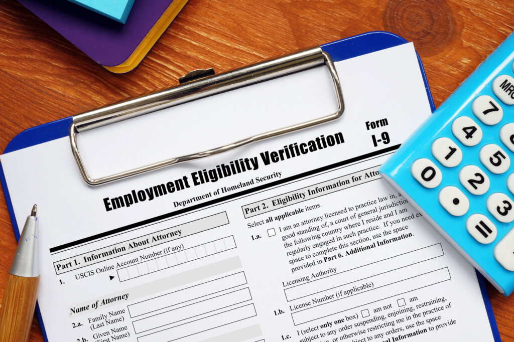 an employment eligibility and verification form