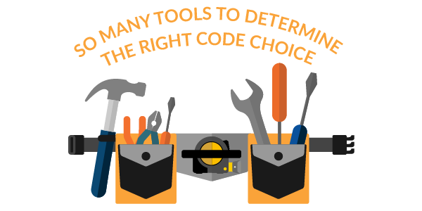 So many tools to determine the right code choice