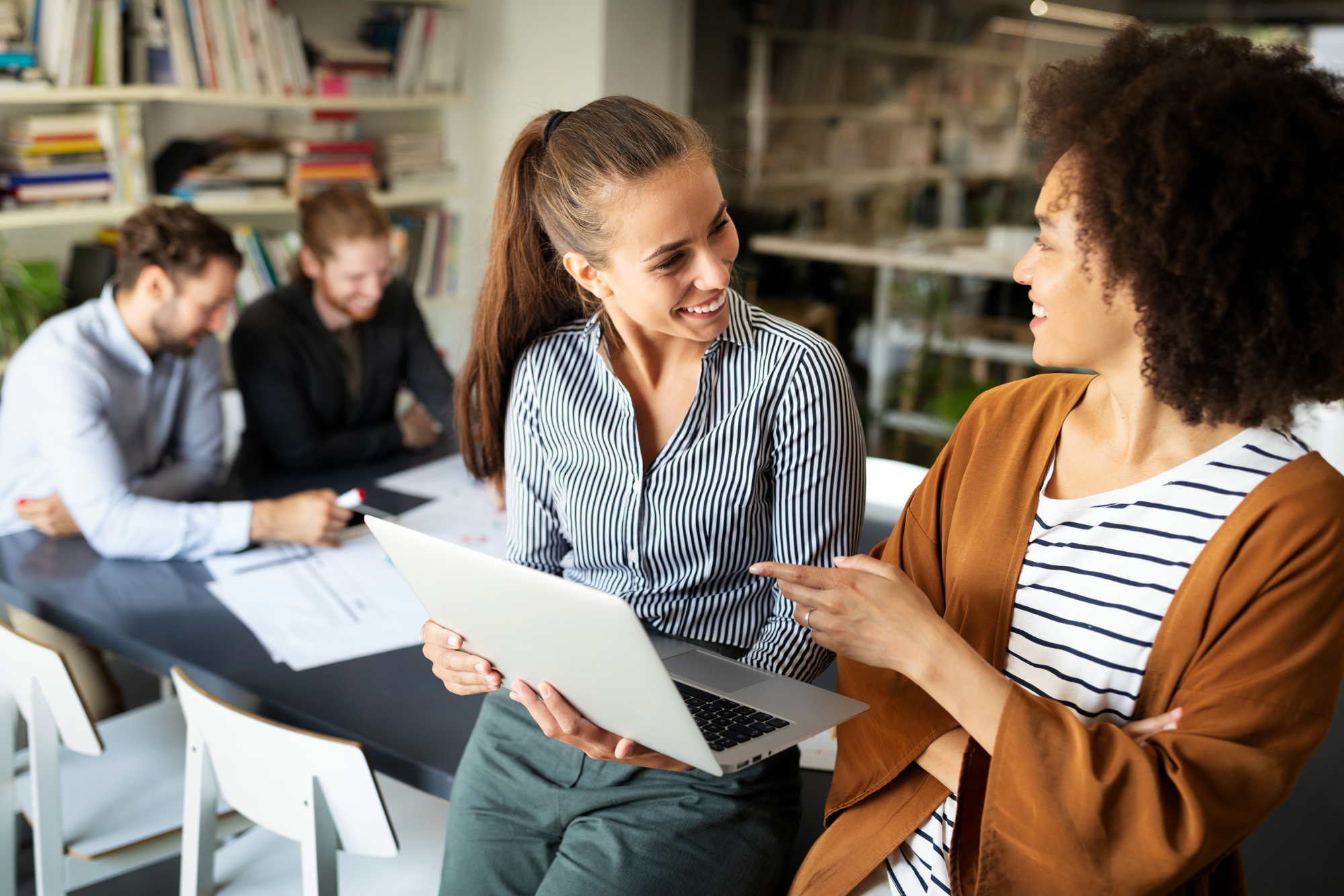 employees working together