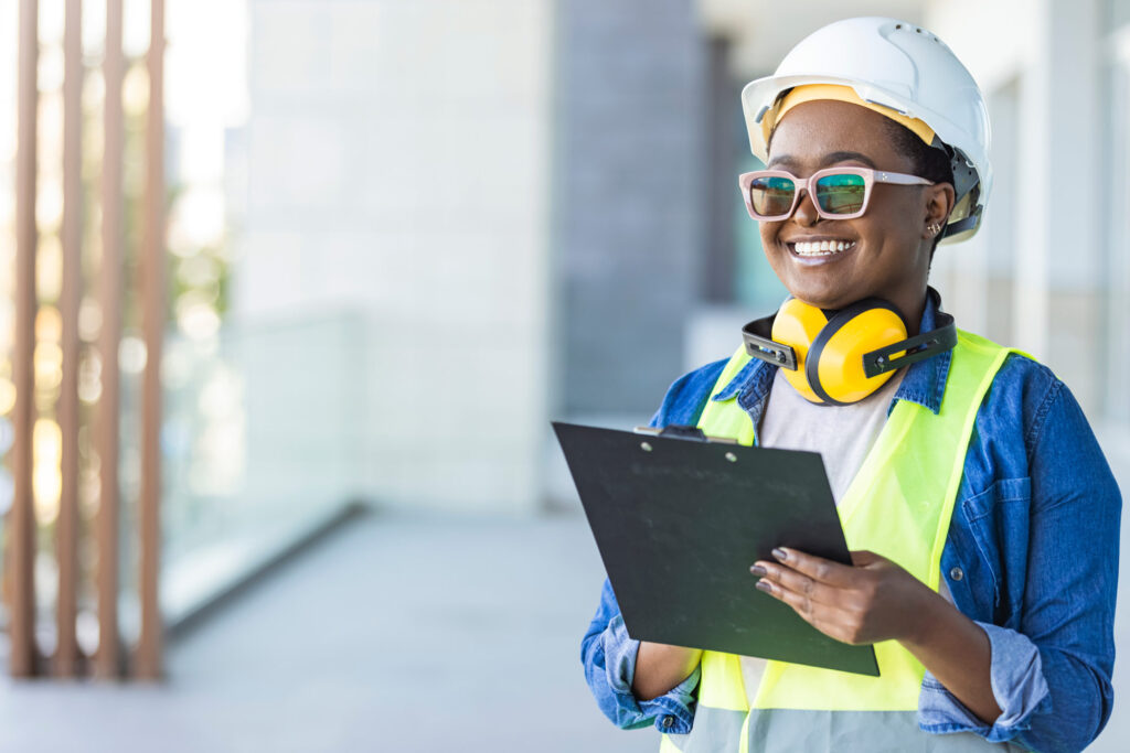 safety manager working in the field