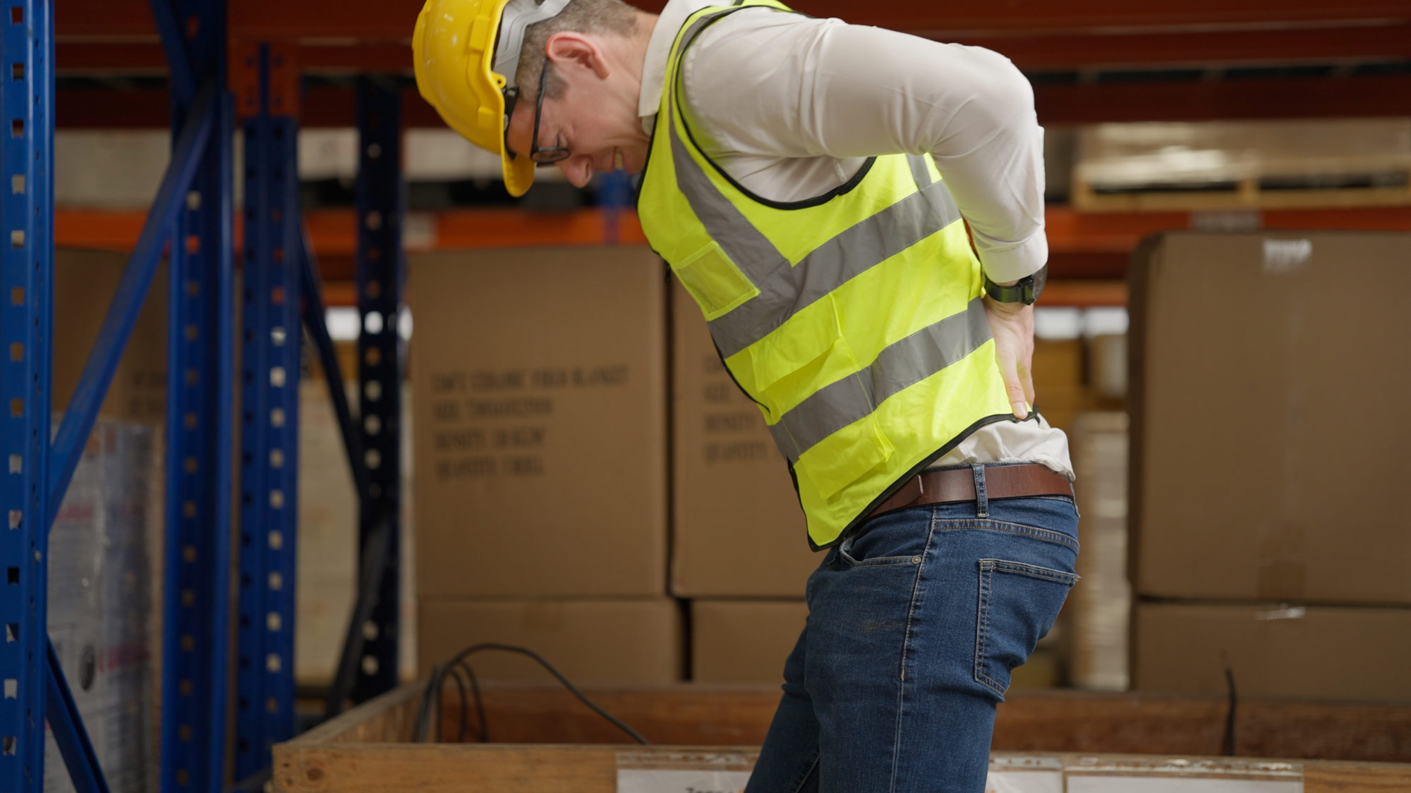 Worker with Injured Back