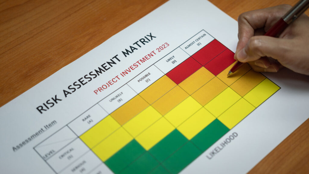 a risk assessment matrix