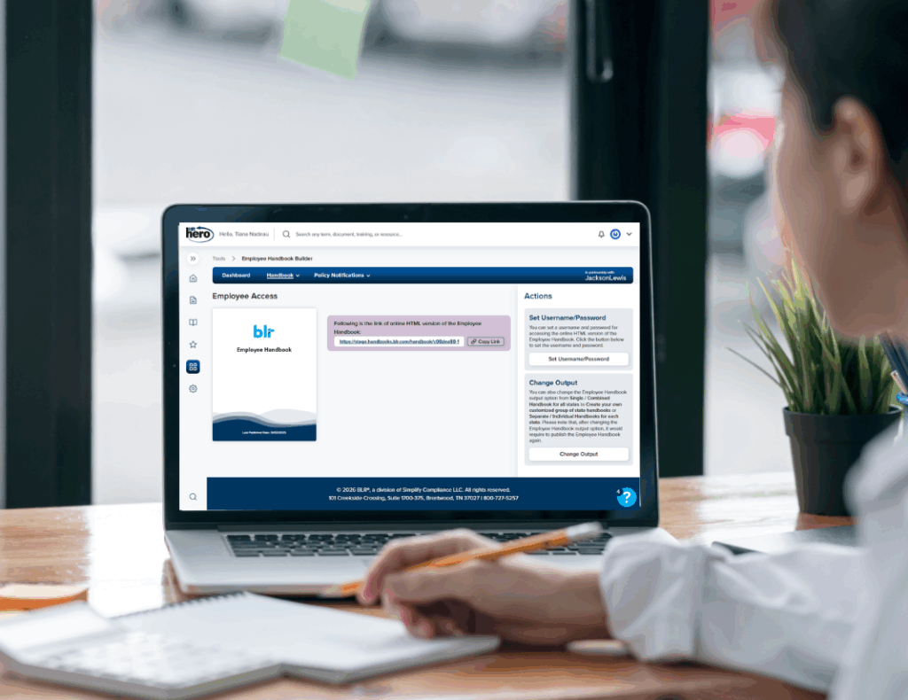 Published policy handbook employee access link