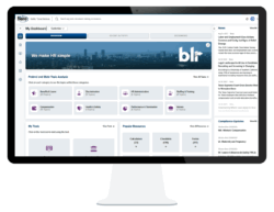 HR Hero dashboard in monitor