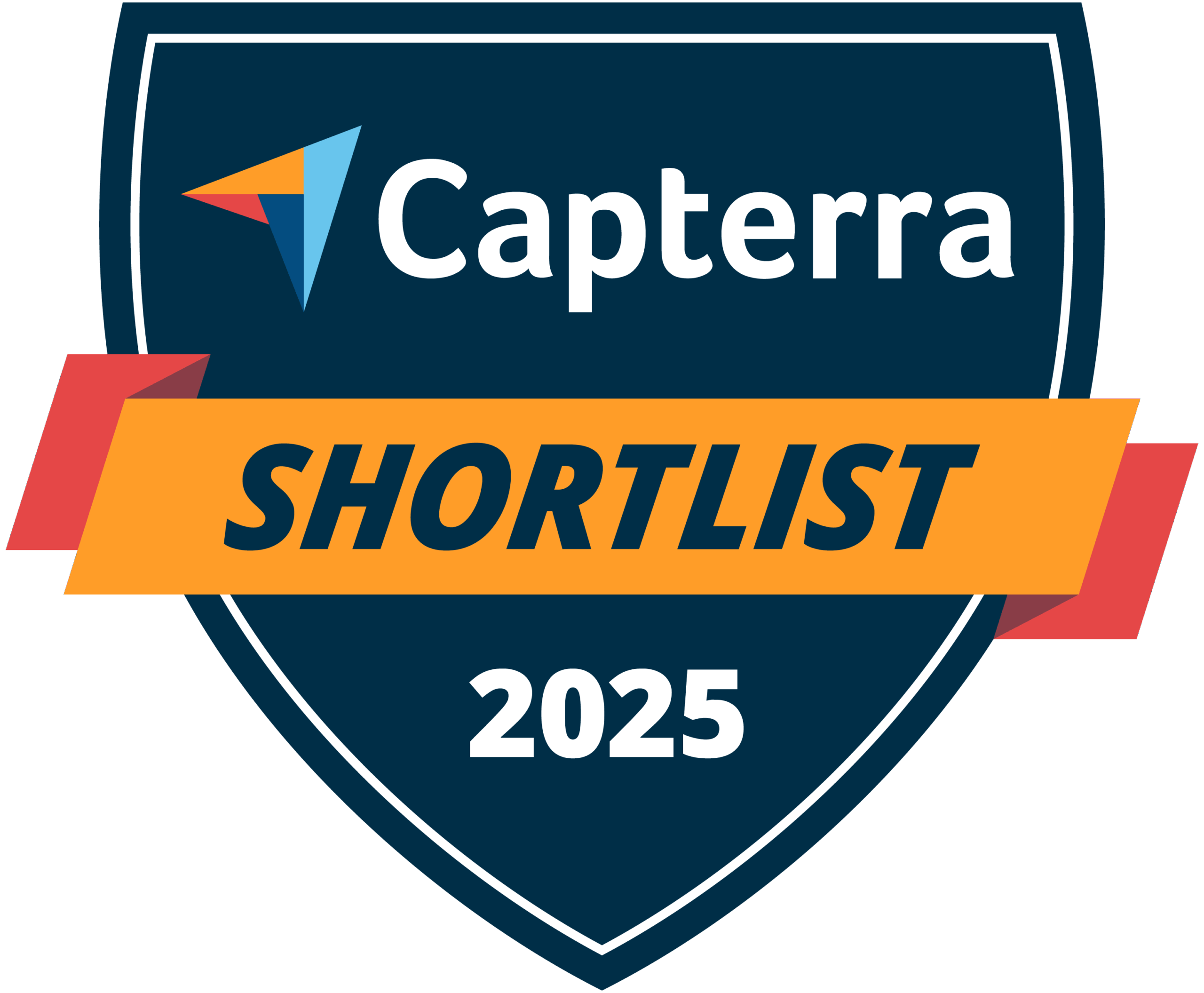 2025 Capterra Shortlist Badge