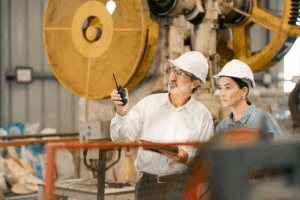 OSHA inspection at a manufacturing site