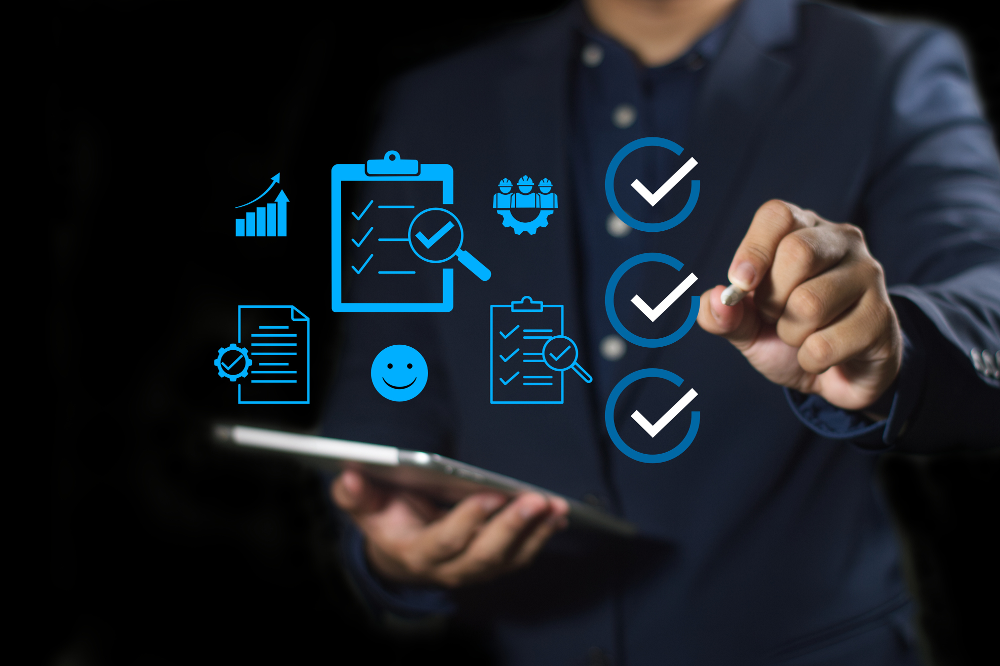 Business comparison checklist, satisfaction, and product evaluation