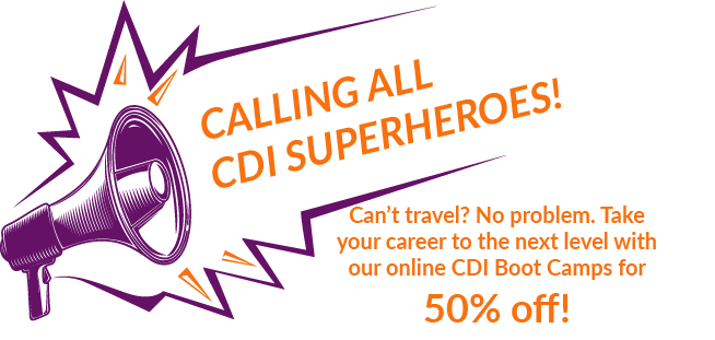 calling all cdi superheroes - get 50% off online bootcamps