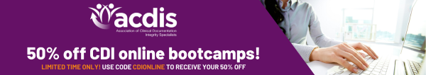 50% off CDI online bootcamps